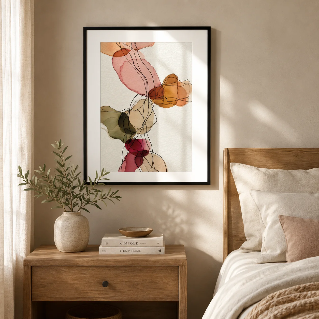 Autumnal Reverie Poster,Canvas Wall Print,Modern Art Illustration,High‑Grade Home Decoration Artwork for Bedroom,Living Room