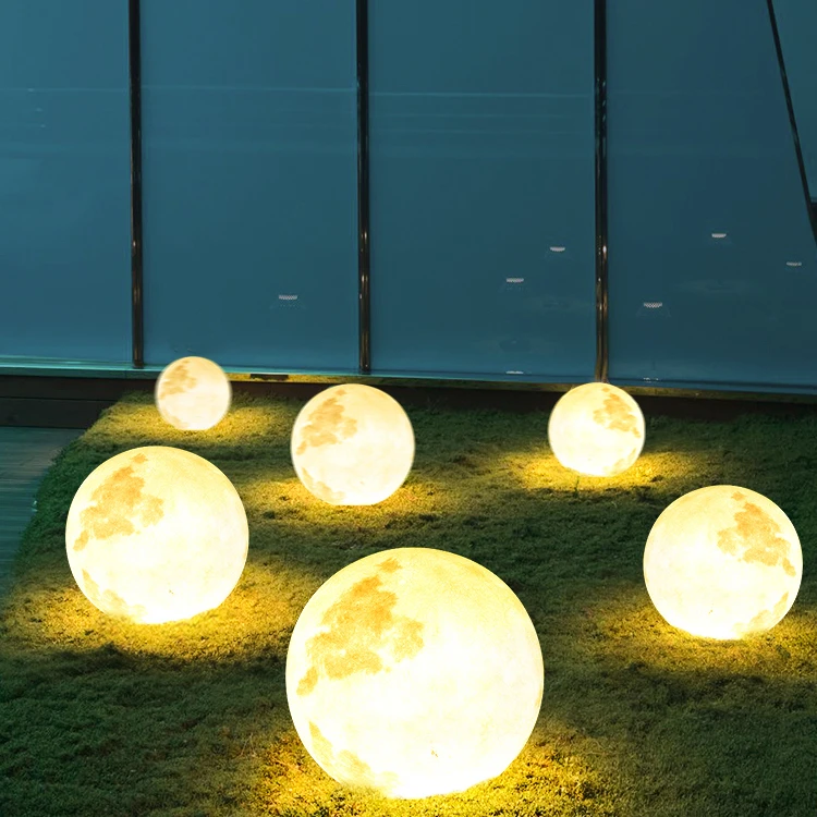 Outdoor Led Ball Lights Moon Lamp Rechargeable Led Ball Light Outdoor/Indoor For Garden Path Way