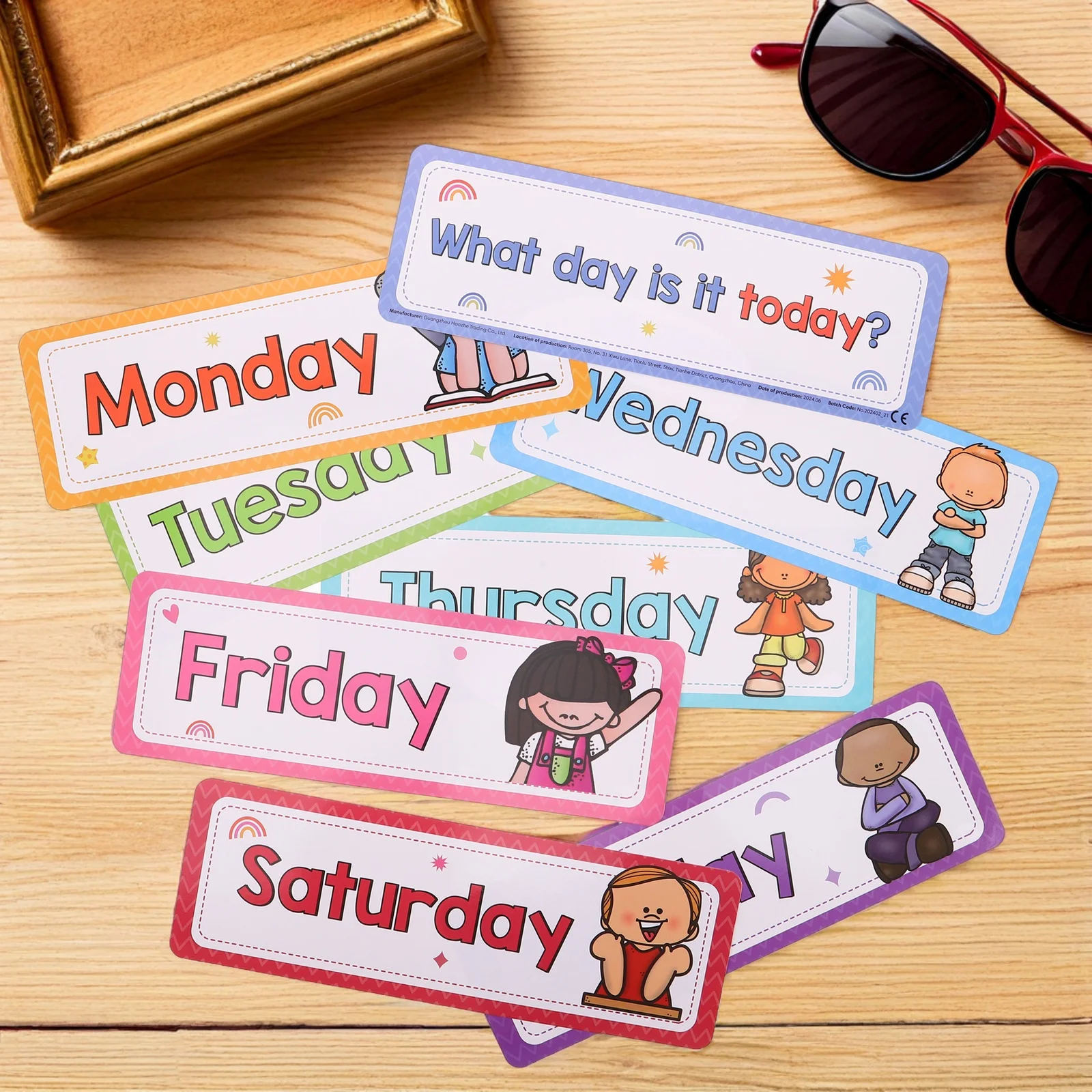 

8Pcs English Words Flash Cards for Toddlers High Frequency Vocabulary Retention Portable Early Education Supplies