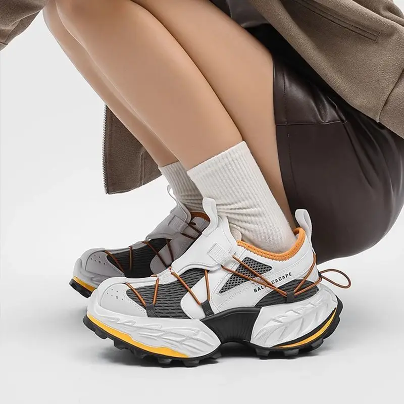 

High End Fashionable Men's Casual Shoes Men's New Trendy Mesh Breathable Running Shoes Men's Personalized Sports Shoes