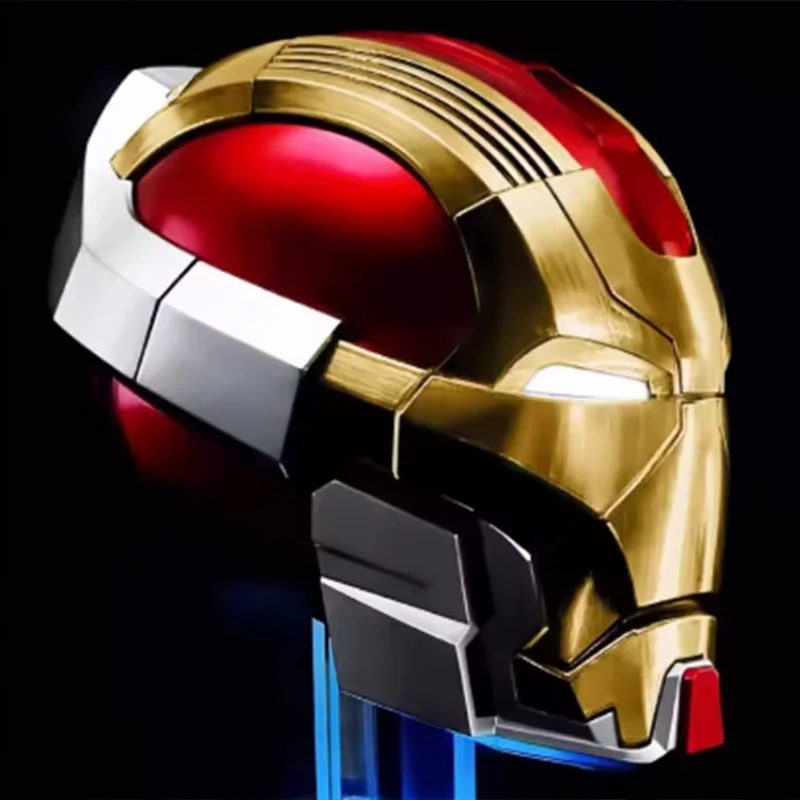 Capacete do Homem de Ferro Mk17 Controlado por Voz, Transformável, Acessório de Cosplay Jarvis, Fantasia de Halloween para Adultos e Fãs