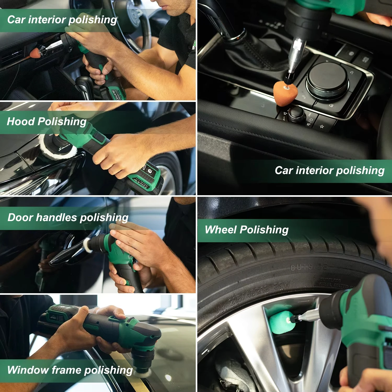 Mini 3-Inch Cordless Polisher with 2.5Ah Battery DIY Grade