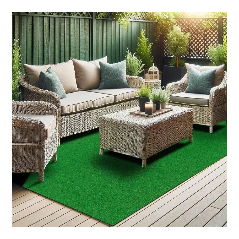 

Grass Outdoor Runner Rug 2 Inchx 10 U2013 Waterproof Astro Turf With Drainage Holes U2013 Patio Lawn Decoration, Easy Clean Dog