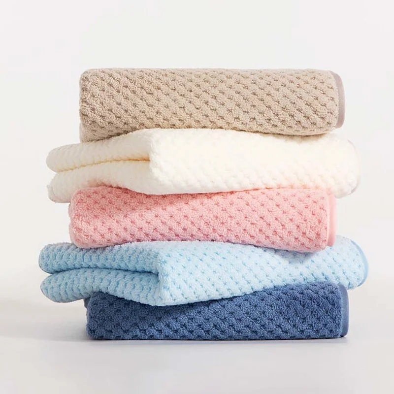 35x75cm Face Towels Water Absorbent Washcloth Home Hair Portable Soft Plain Comfortable Clean Quick Drying Hotel Skin-Friendly