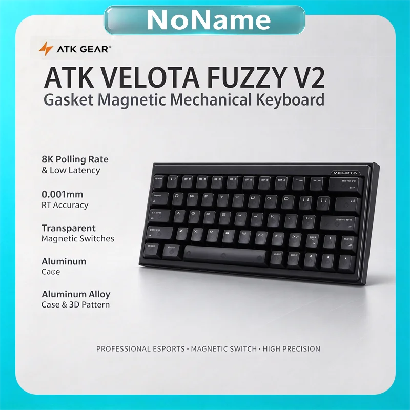 ATK VELOTA FUZZY 63 V2 Magnetic Switch Gaming Keyboard 8K Polling Rate 0.001mm RT Tri-Core Frame-Sync Aluminum Gasket Wired