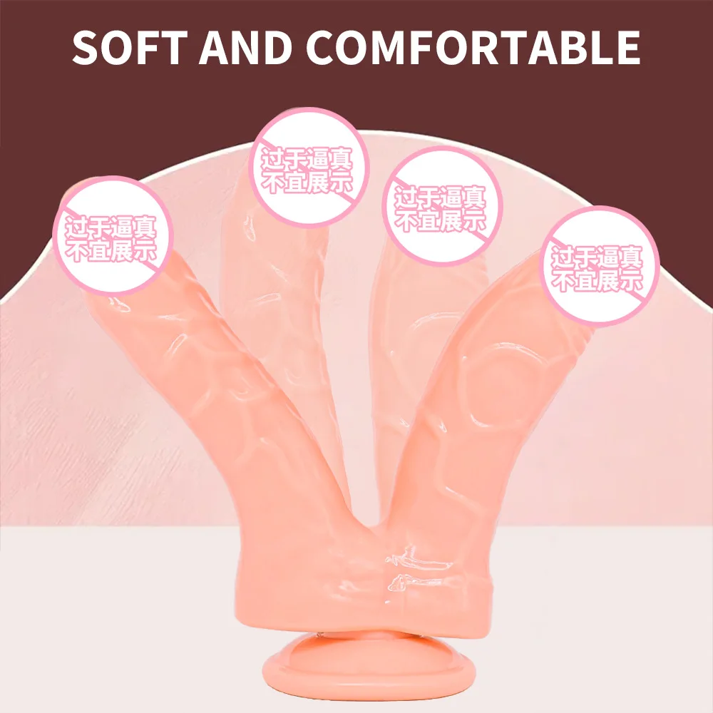 واقعية مزدوجة نهاية دسار لعبة الجنس للنساء أو الأزواج المزدوج الوجهين رئيس اختراق دونغ جهاز مع محاكاة مصاصة القضيب #3