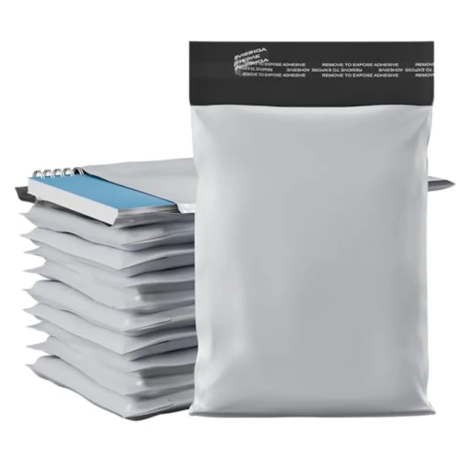 

7. 10. Poly Mailer Envelopes - 0 Count Self Seal White Plastic Mailing Bags with Adhesive Strip 2.5 Mil Thick Waterprrof and Te