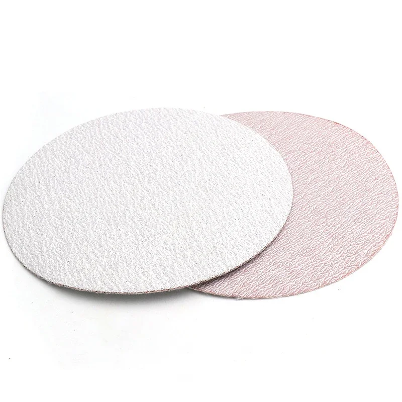 10PCS White Flocked Sandpaper for Metal Automo Tive Wood Sanding 80~1000 Grit Diameter 125mm