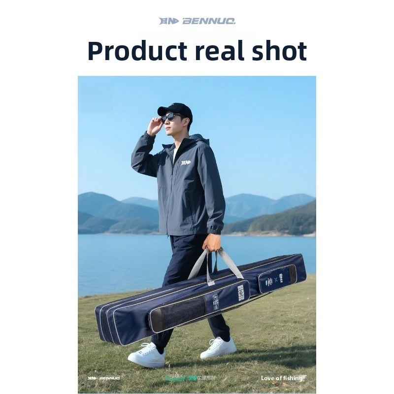 حافظة صنارة صيد السمك المطورة من Benuo، حامل عمود صيد سميك وواسع لسهولة النقل والتخزين