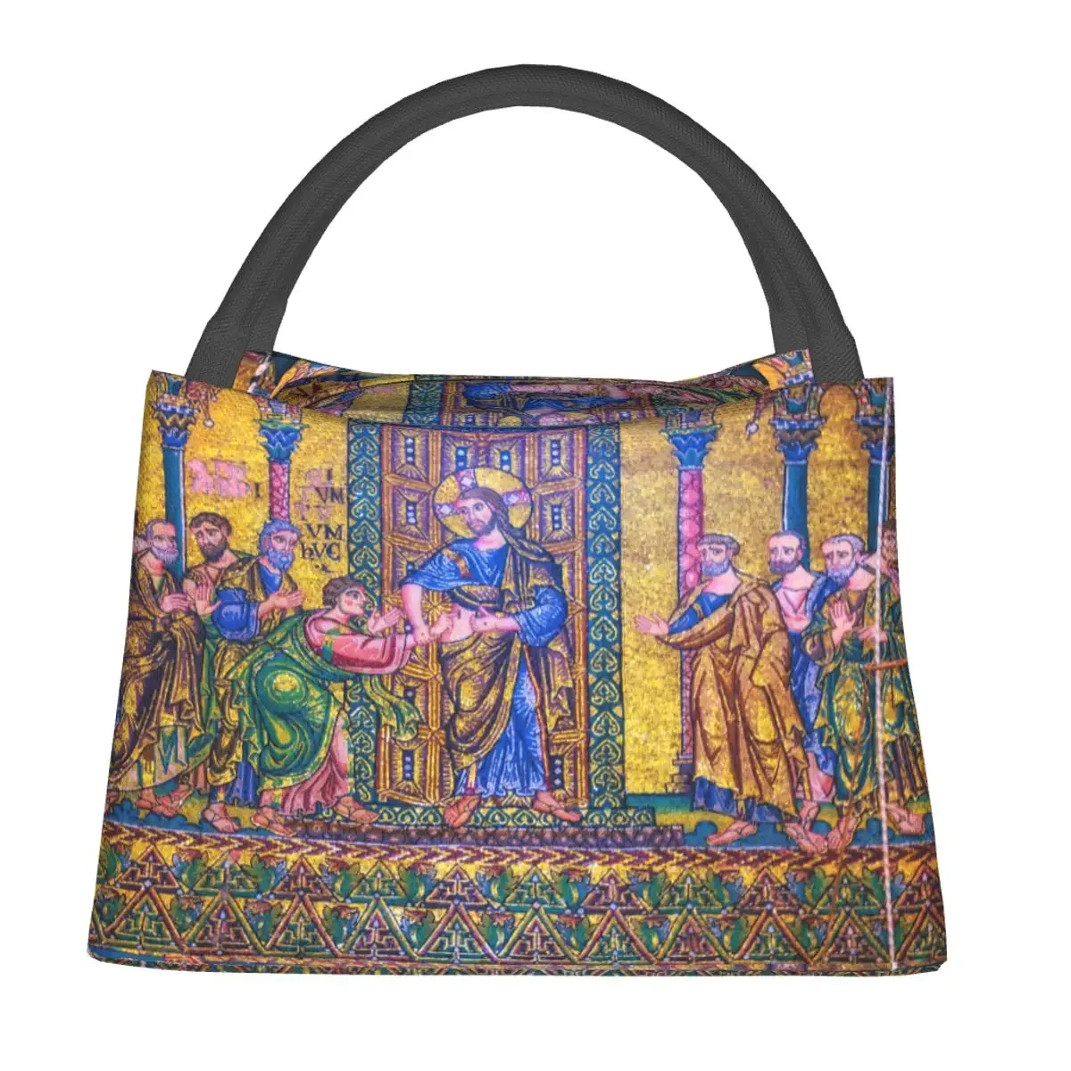 Nativity Church Lunch Bag Bethlehem Aesthetic Lunch Box Travel Convenient Tote Food Bags Custom Cooler Bag