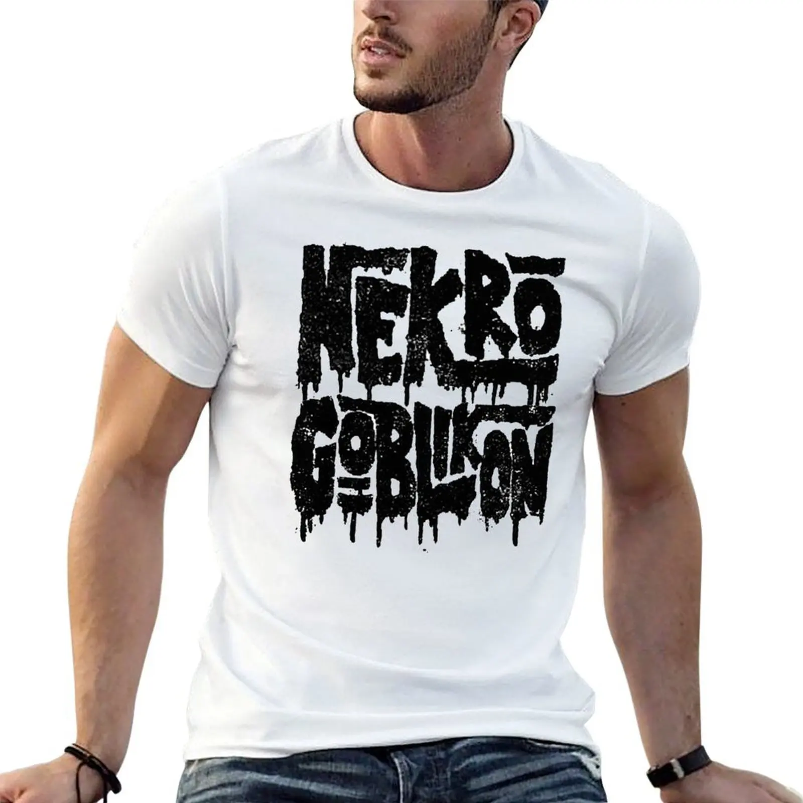 

Nekrogoblikon Logo T-Shirt cotton tshirt 100% funny t shirts man T-Shirt