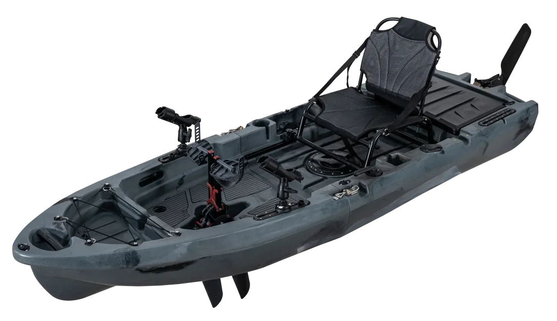 LSF New Design Fin Pedal Drive Kayak One Person 2.75m Modular Kayak 2 Section Detachable Fishing Boat for Sale