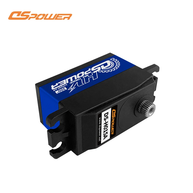 Dspower 15Kg 300 ° Snelle Reactie Metal Gear Standaard Digitale Low Profile Servo Voor 1:10 Rc Auto Vliegtuig Robot arm Huina Auto