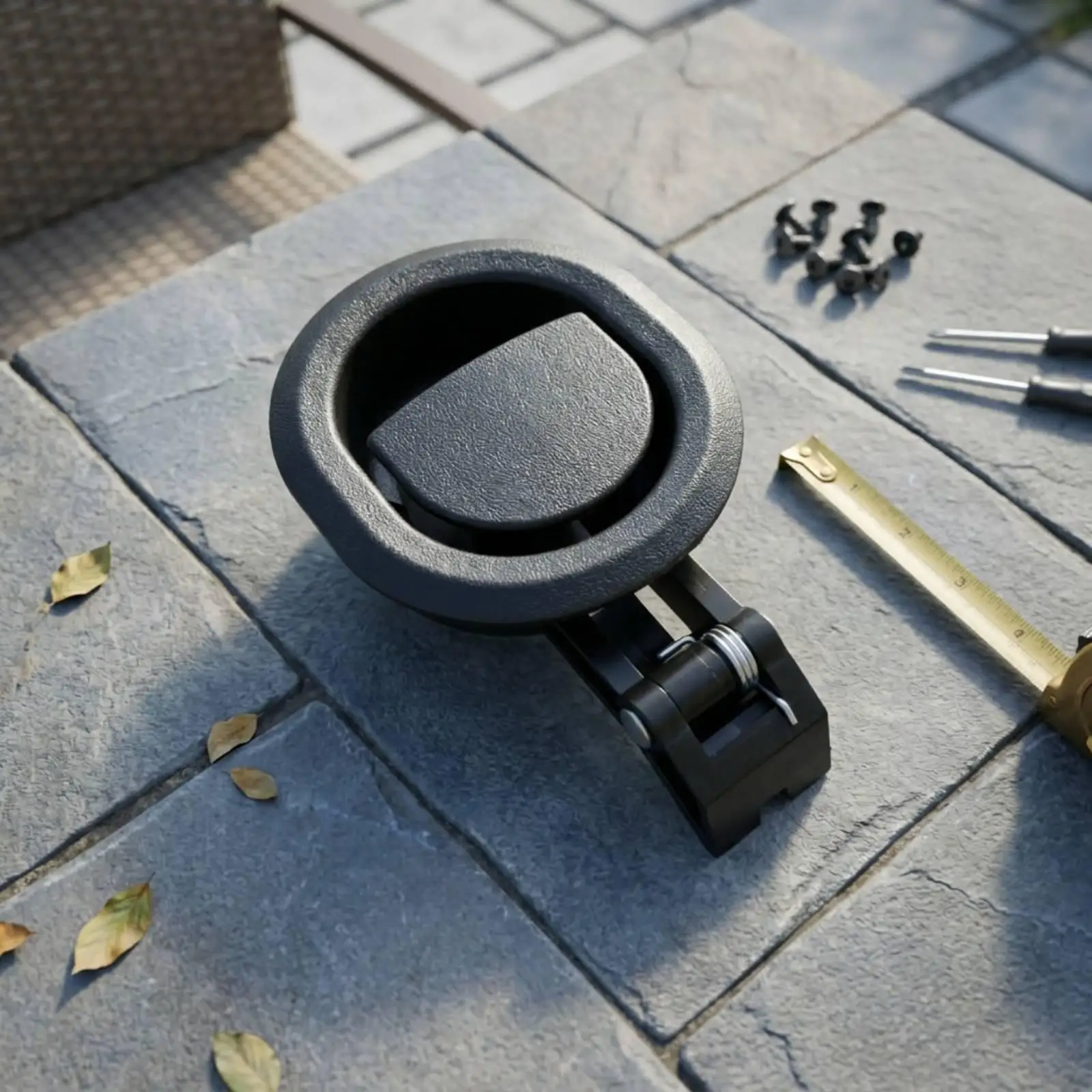Recliner Chair Switch Handle ABS Actuator for Furniture Gas Spring Mechanism Black Oval Press Button