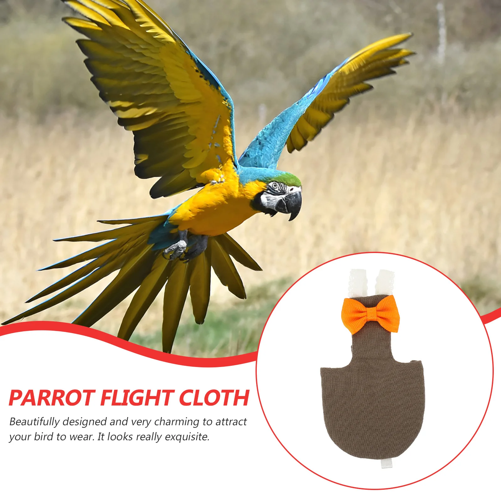 

Bird Diaper for Parrots Washable Reusable Cotton Cloth Diaper Lightweight Comfortable Fit Pet Bird Diapers for Small Birds