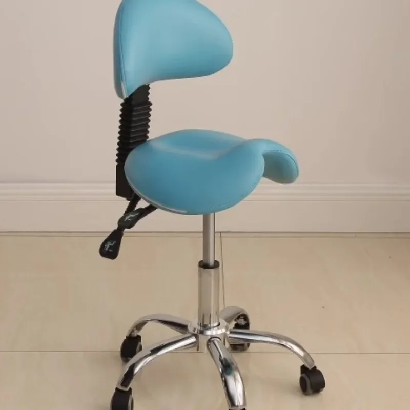 Lifting Master Barber Chair on Wheels Small Tattoo Rotary Chair Beauty Oral Special Swivel Silla Salon Furniture AA Dentist