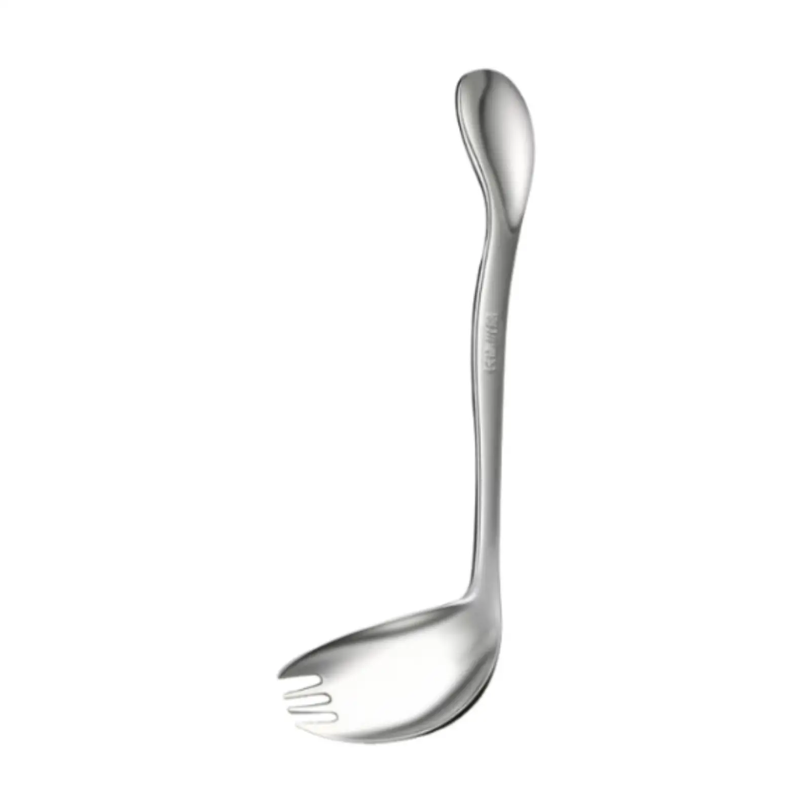 Comfortable Stainless Steel Curved Utensil Eating Aid Adaptive Tableware for Disabled People Home or Travel