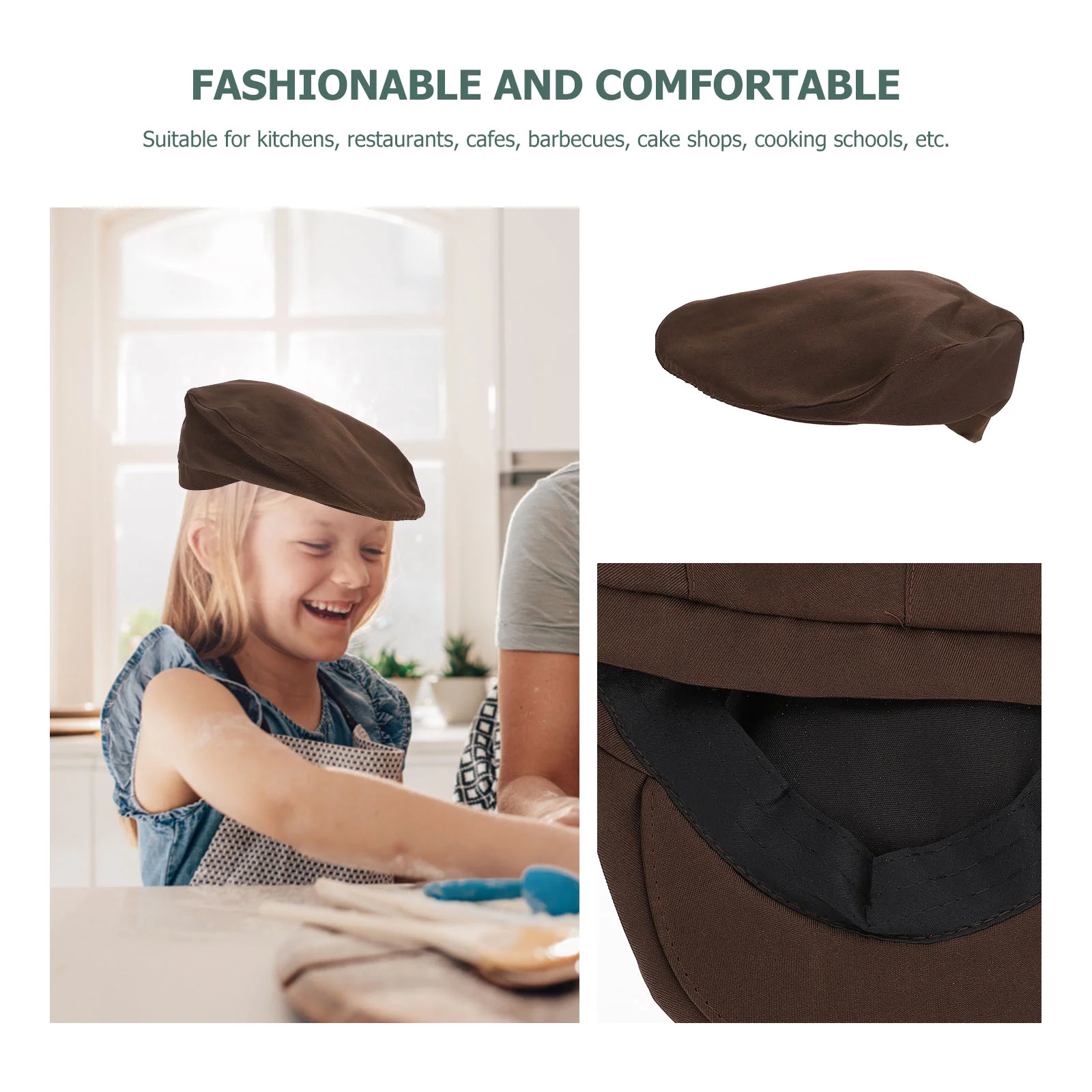 Chef Hat Winter for Men Cooks Uniform Beret Waiter Restaurant Caps Kitchen Cooking Baby Working