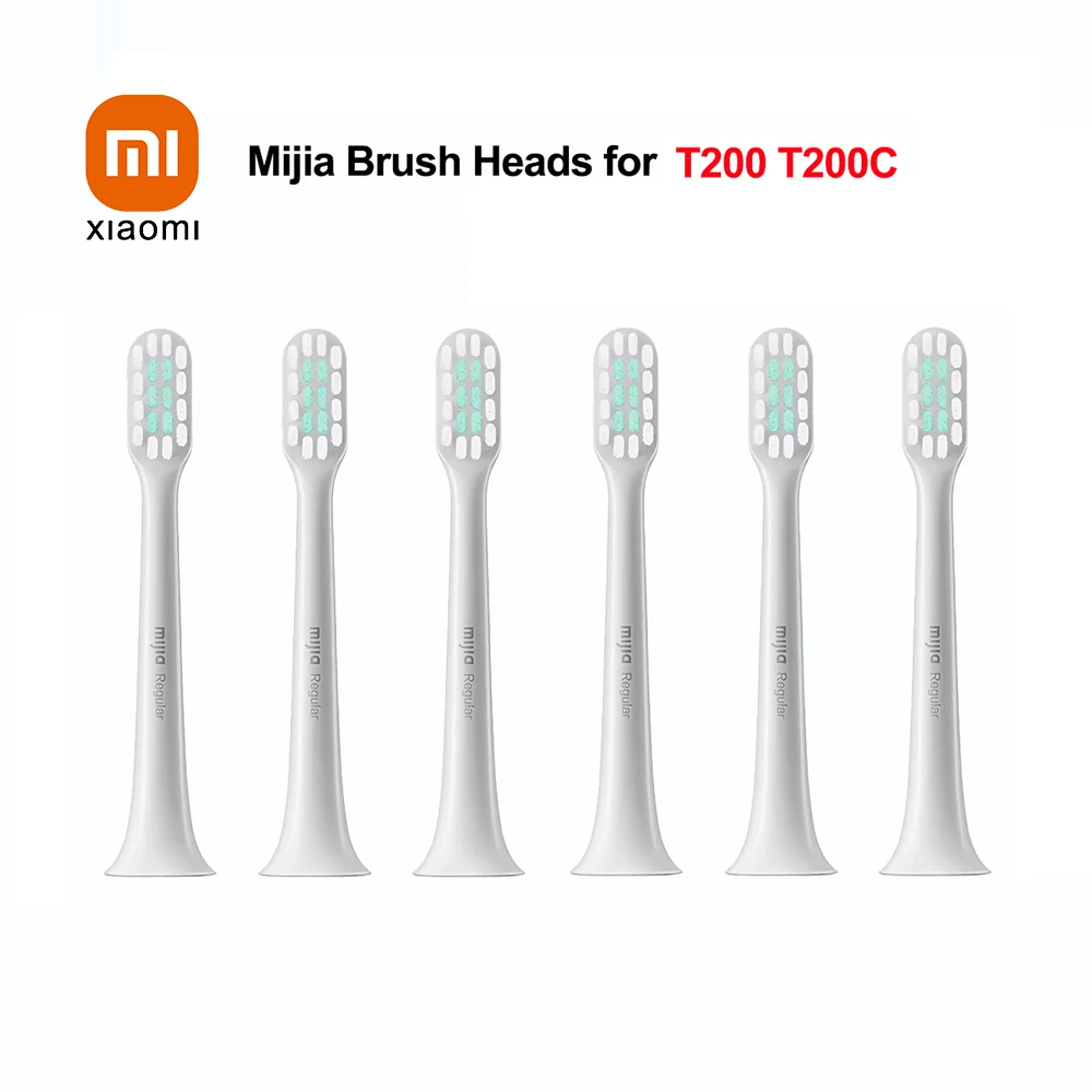 Original Brush Heads for XIAOMI Mijia Toothbrush T200 T200C, Replacement Sonic Brush Heads 3/6 PCS