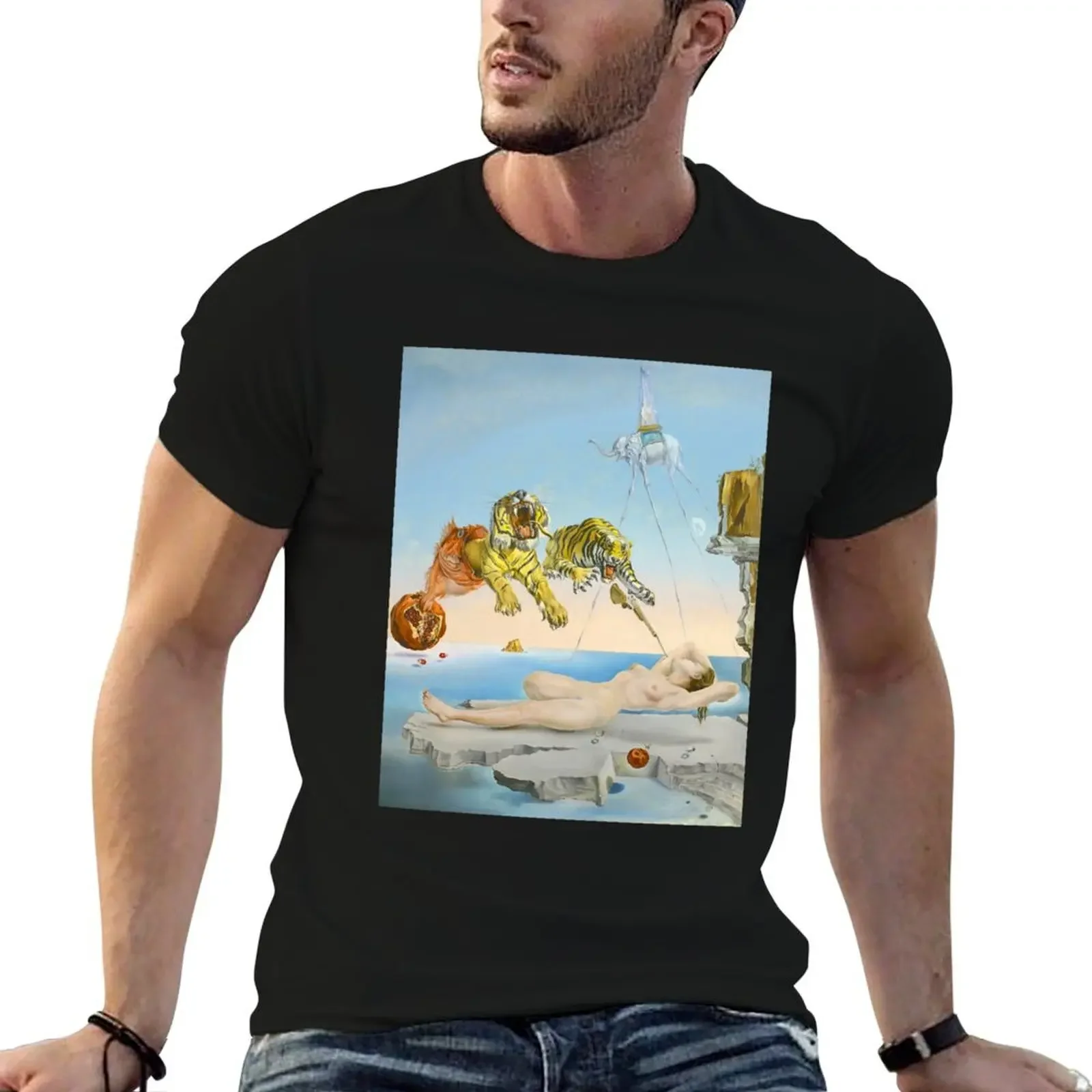 Salvador Dali Dream Caused by the Flight of a Bee Around a Pomegranate a Second Before Awakening T-Shirt