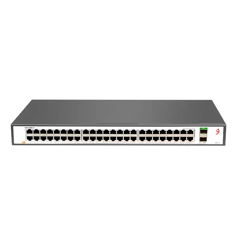 

XikeStor 50 Ports Gigabit POE Switch 1000mbps with 48-Port RJ45 and 2-Port SFP+ Ethernet Switch 800W Plug and Play