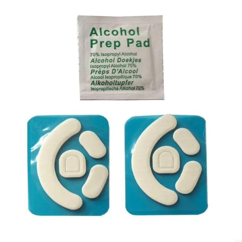 62ka 2 set mouse skates mouse melengkung untuk deathadder gaming mouse glides pad