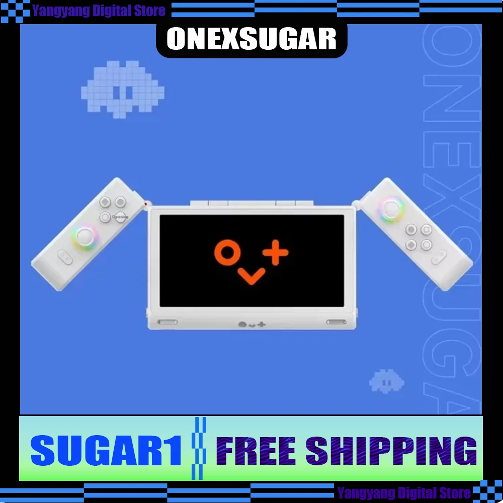 ONEXSUGAR SUGAR1 Dual-screen Game Console Handheld Game Players Snapdragon G3 Flip-top Deformable Gamepad Hall Joystick Custom