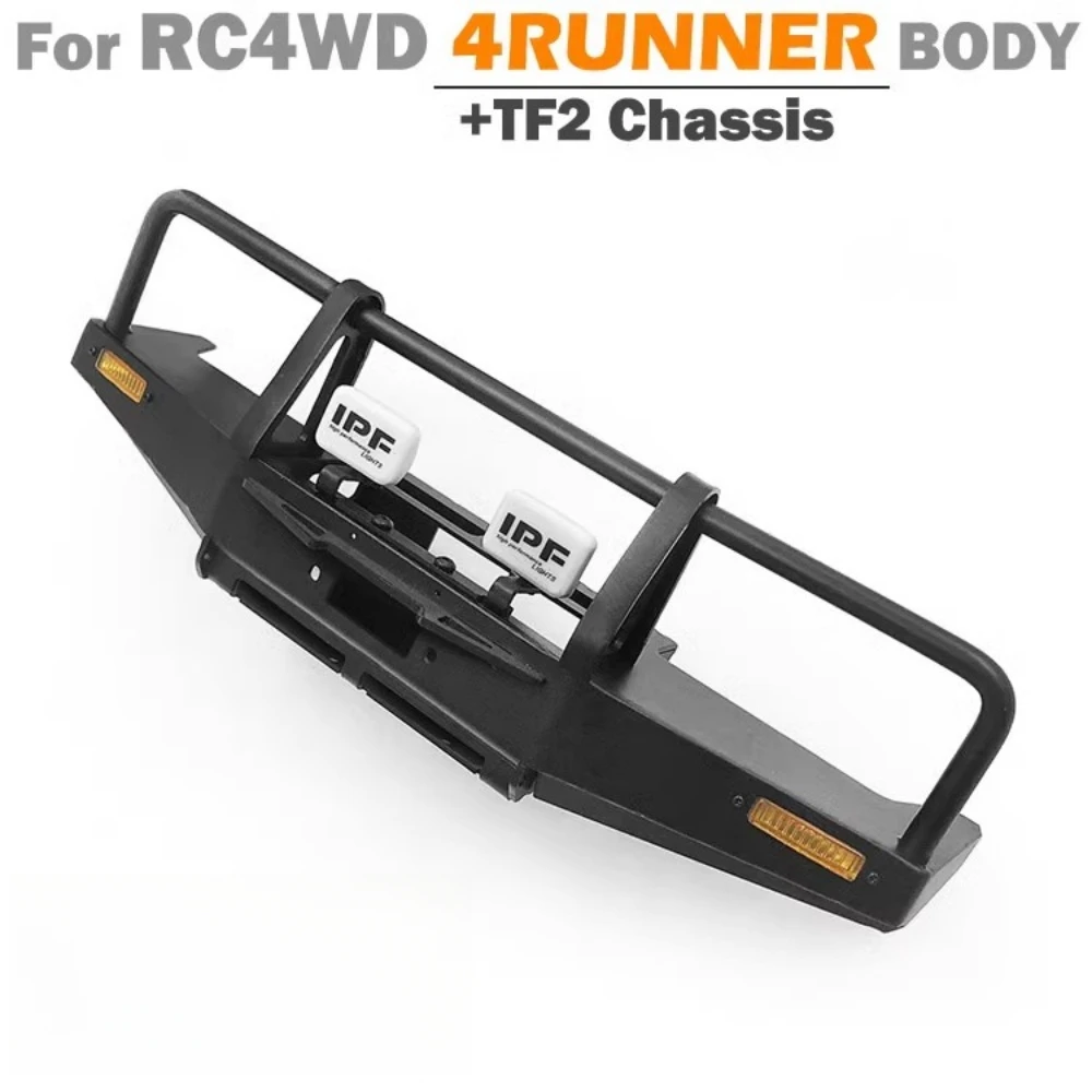 Metal ARB Front Bumper & IPF Light fit RC4WD TF2 4RUNNER 1/10 Crawler Car RC toys Upgrade part