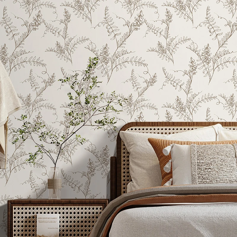 Fresh Flower Self Adhesive Wallpaper Living Room Bedroom Kitchen Wall Renovation Home Decor Stickers Furniture Makeover Stickers image 4