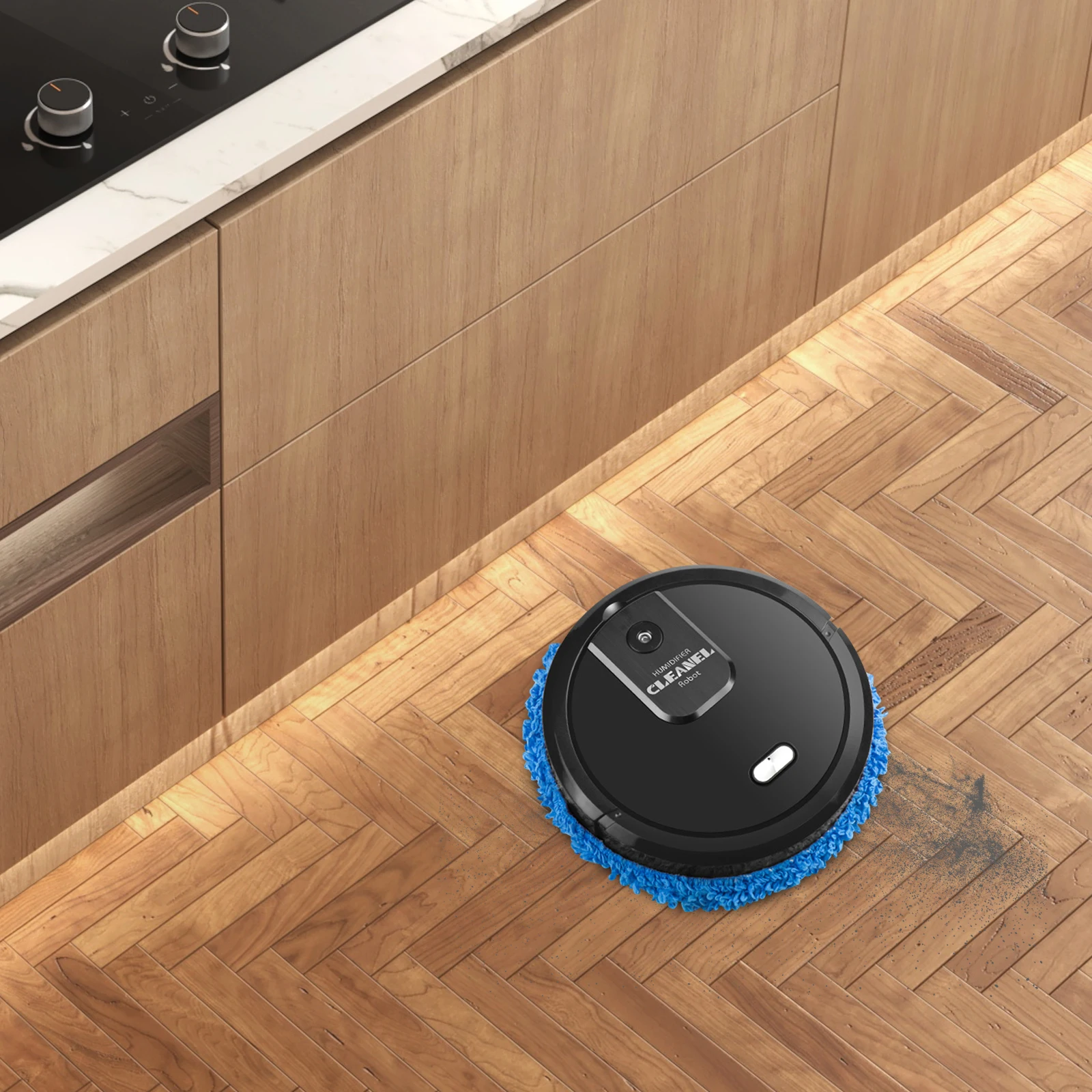 เครื่องซักผ้าพื้นไร้สายแบบเปียกแห้งแบบสมบูรณ์ ทําความสะอาดขั้นตอนเดียวสําหรับพื้นแข็ง ทําความสะอาดขอบ ทําความสะอาดตัวเองอัตโนมัติ น้ําหนักเบา