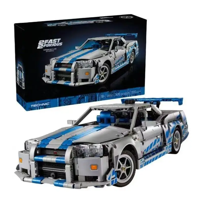 

Disney 42210 1410PCS Racing Car Building Blocks Creative Construction Toy Christmas Gift Office Desktop Decor Ornament
