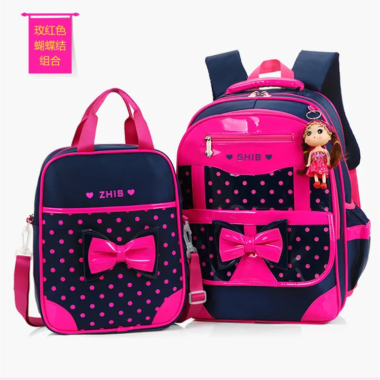 لطيف القوس طالب على ظهره مجموعة ، نايلون مقاوم للماء حقيبة مدرسية ، المراهقين Kawaii Bookbag للفتيات ، كتاب حقيبة الظهر ، Mochila السفر ، والأزياء