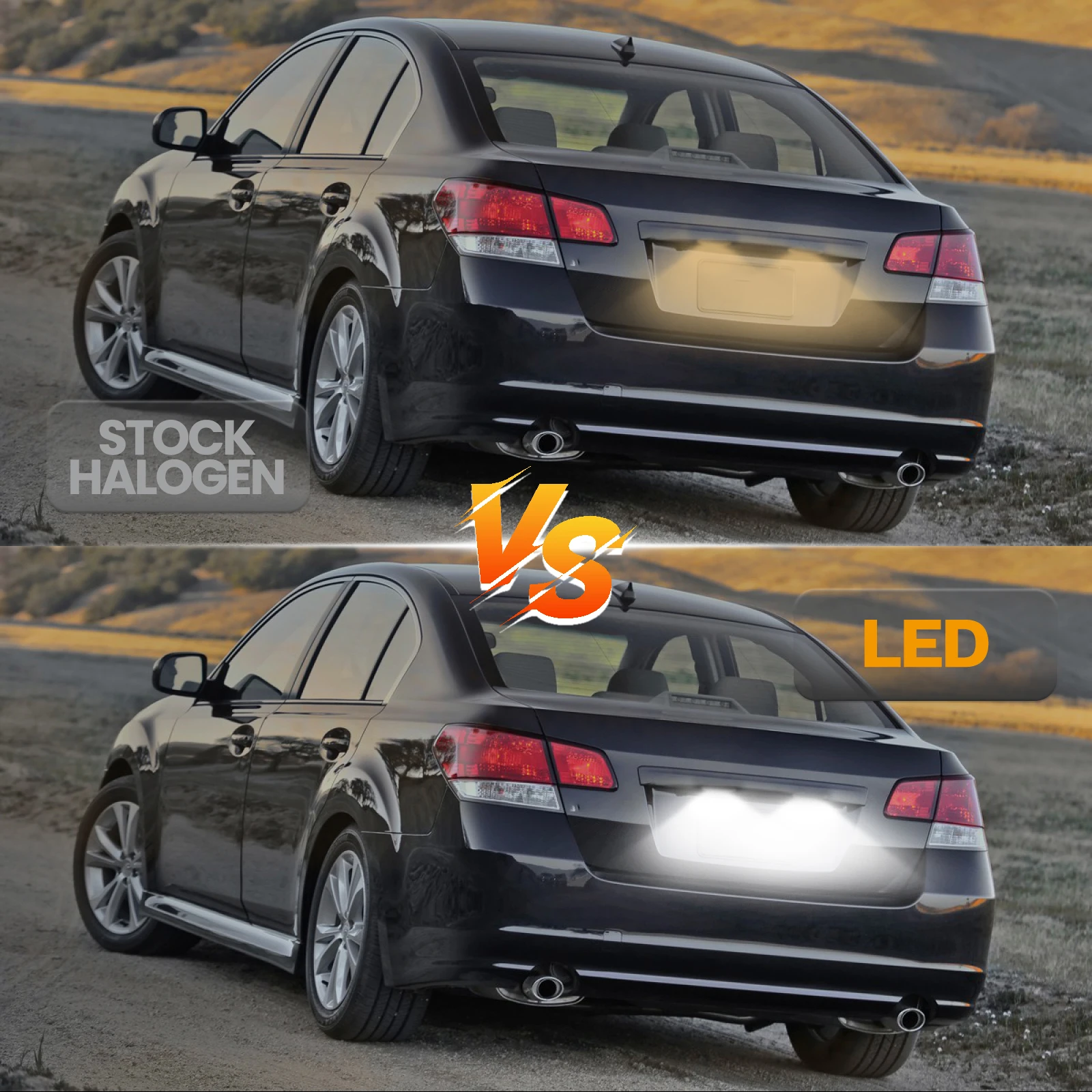 Canbus 12V 18 LEDs Car LED License Number Plate Lights Lamps For Subaru Forester Legacy Impreza WRX BRZ XV Crosstrek White 6500k