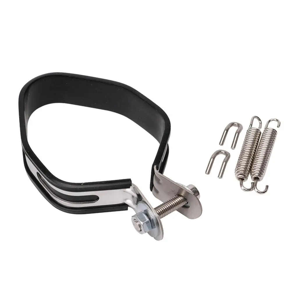 Universal Muffler Exhaust Clamp Stainless Steel Band Joint Clip for Motorcycle Exhaust Pipes Road King Atv Dirt Bike Support