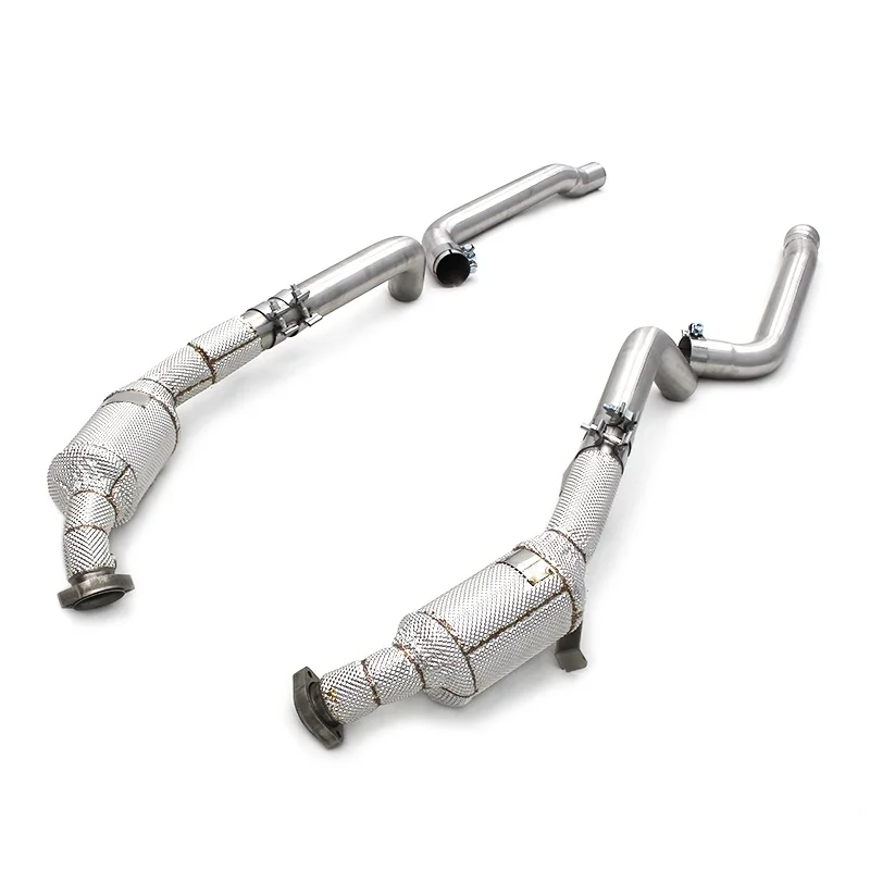 

Head Section High flow Pipes Exhaust Pipes branch downpipe Exhaust Pipe with catalyst For Mercedes-Benz E63 AMG 5.5T