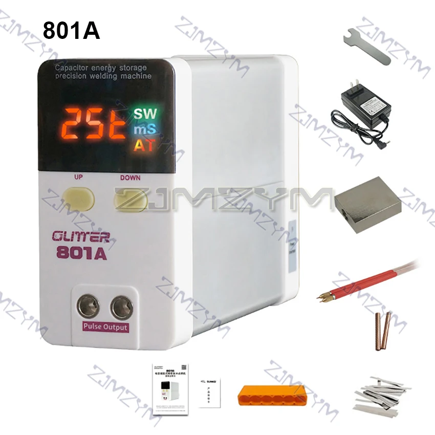 801A 801B saldatrice a punti 18650 batteria Mini saldatrice a punti Storage Display digitale Storage Energy Pulse saldatrice a punti 10.6KW