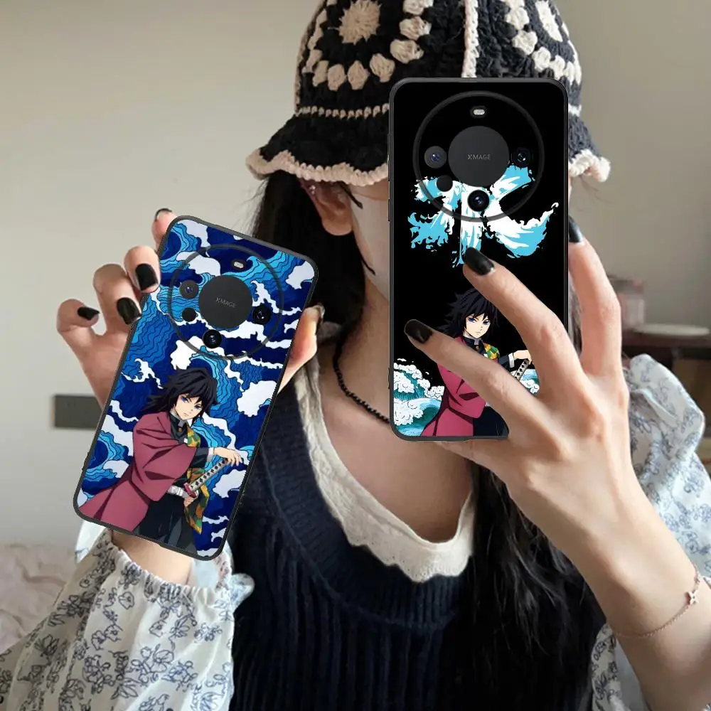 鬼滅の刃 冨岡義勇 スマホケース Huawei Mate 60 50 40 30 20 10 Pro Plus Lite E 5G対応 カラフル 保護カバー おしゃれ 高級感