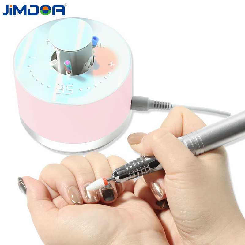 Sterke Macht 80W 35000 RPM Borstelloze Elektrische Nagelboormachine 218 Model Manicure Pedicure Nagelvijl Bit Nail Art apparatuur