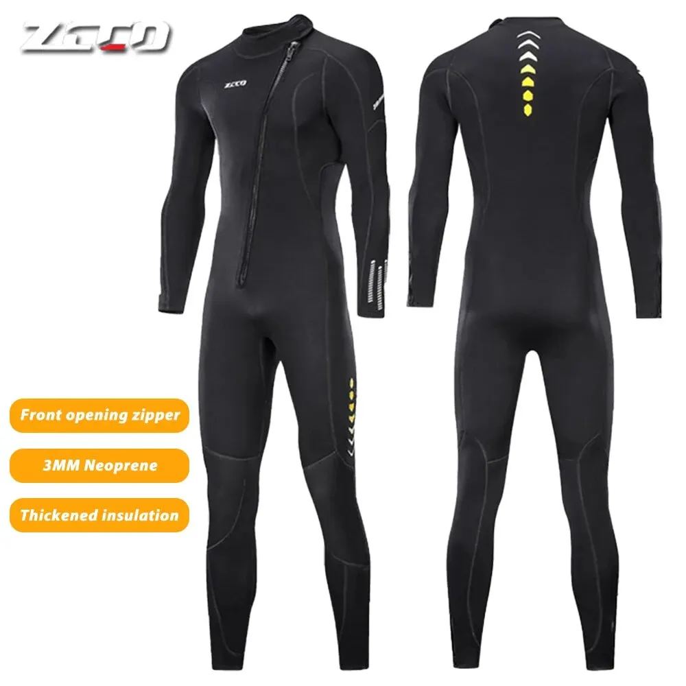 3MM Neoprene Wetsuit Men Surf Scuba Diving Suit Equipment Underwater Fishing Spearfishing Kitesurf Swimwear Wet Suit Equipment