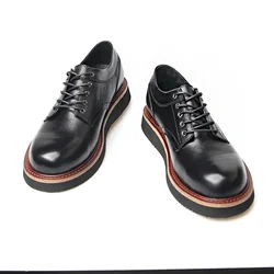 Genuine Leather Men Boots Plus Size Style Boots Soft Leather Ankle Mens Shoes Luxury