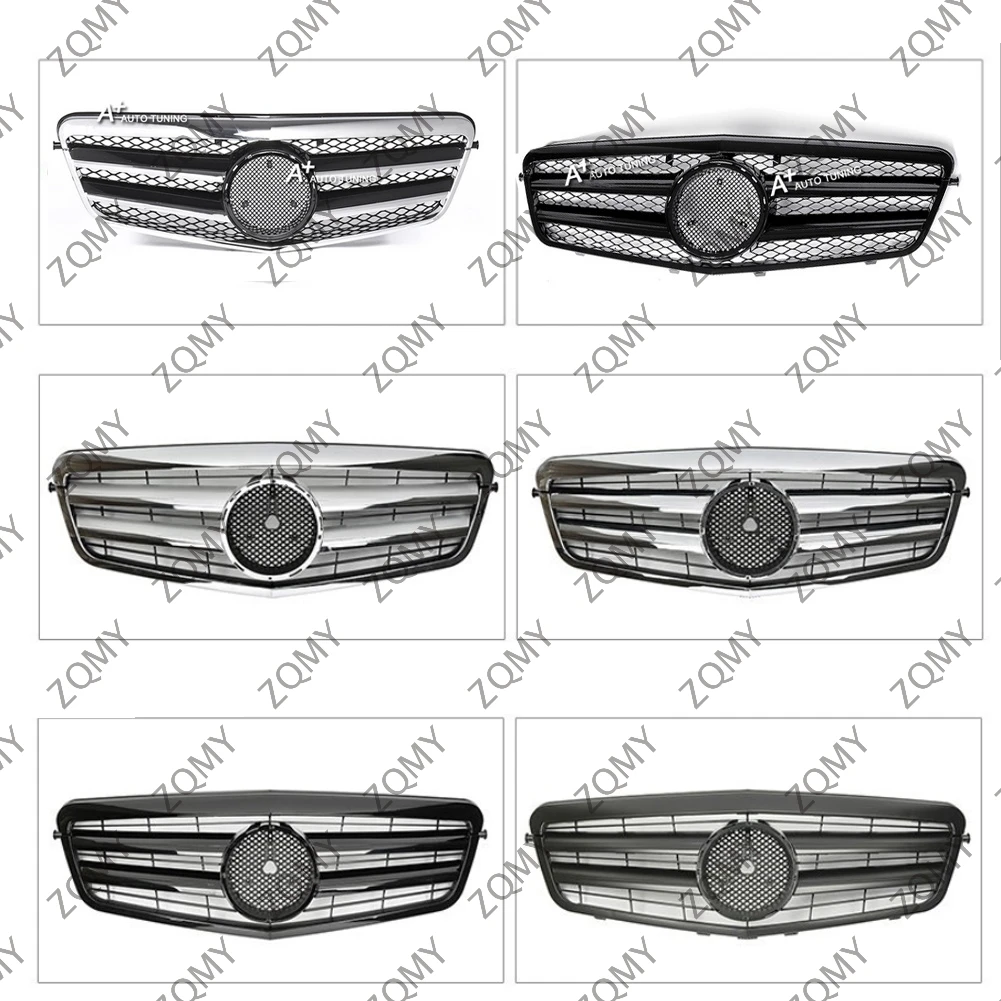 Front Bumper Grille Centre Radiator Grid Grill For Mercedes Benz E-Class W212 E300 E400 E200 E350+ 2009 2010 2011 2012 2013