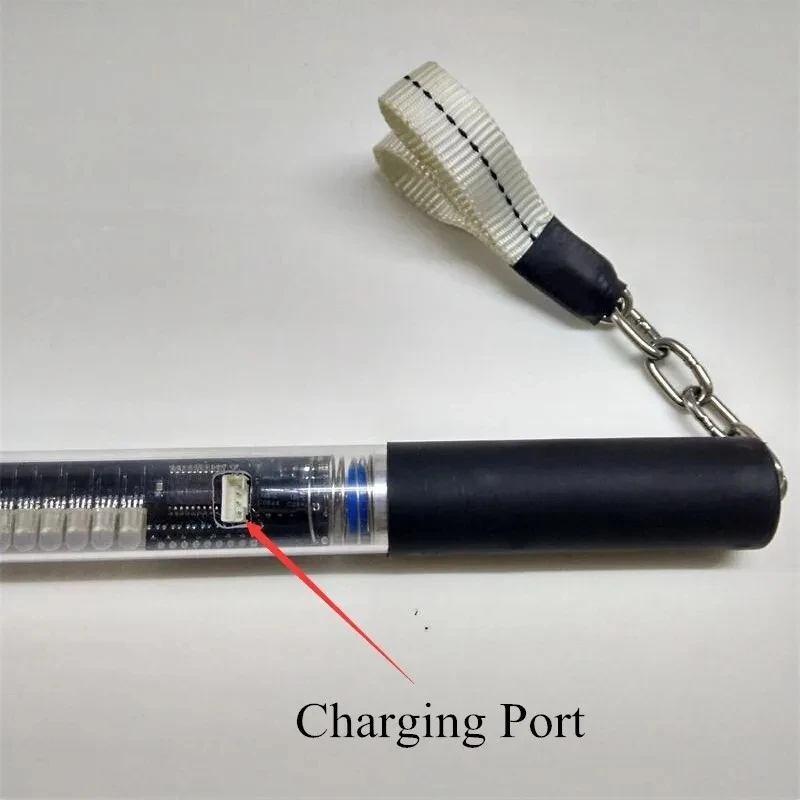 22 سنتيمتر Led بكسل الملونة Poi مصباح LED العروض القابلة للبرمجة العصي USB الرسم حفلة مرحلة عرض Nunchakus مع البرمجيات الحرة #6