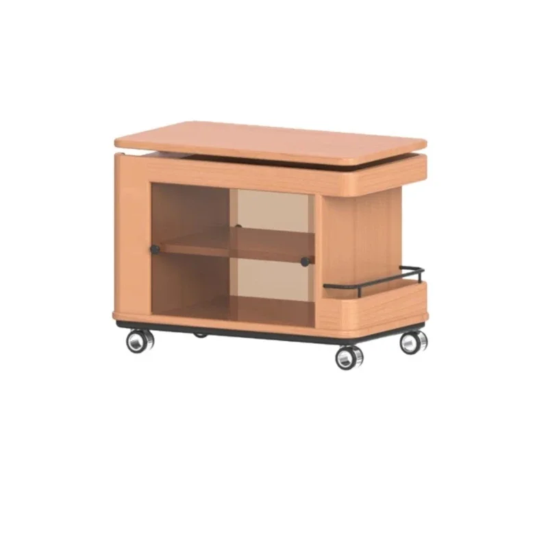 

Lifting coffee table movable, tea cabinet Nordic living room multifunctional sofa side cabinet household trolley