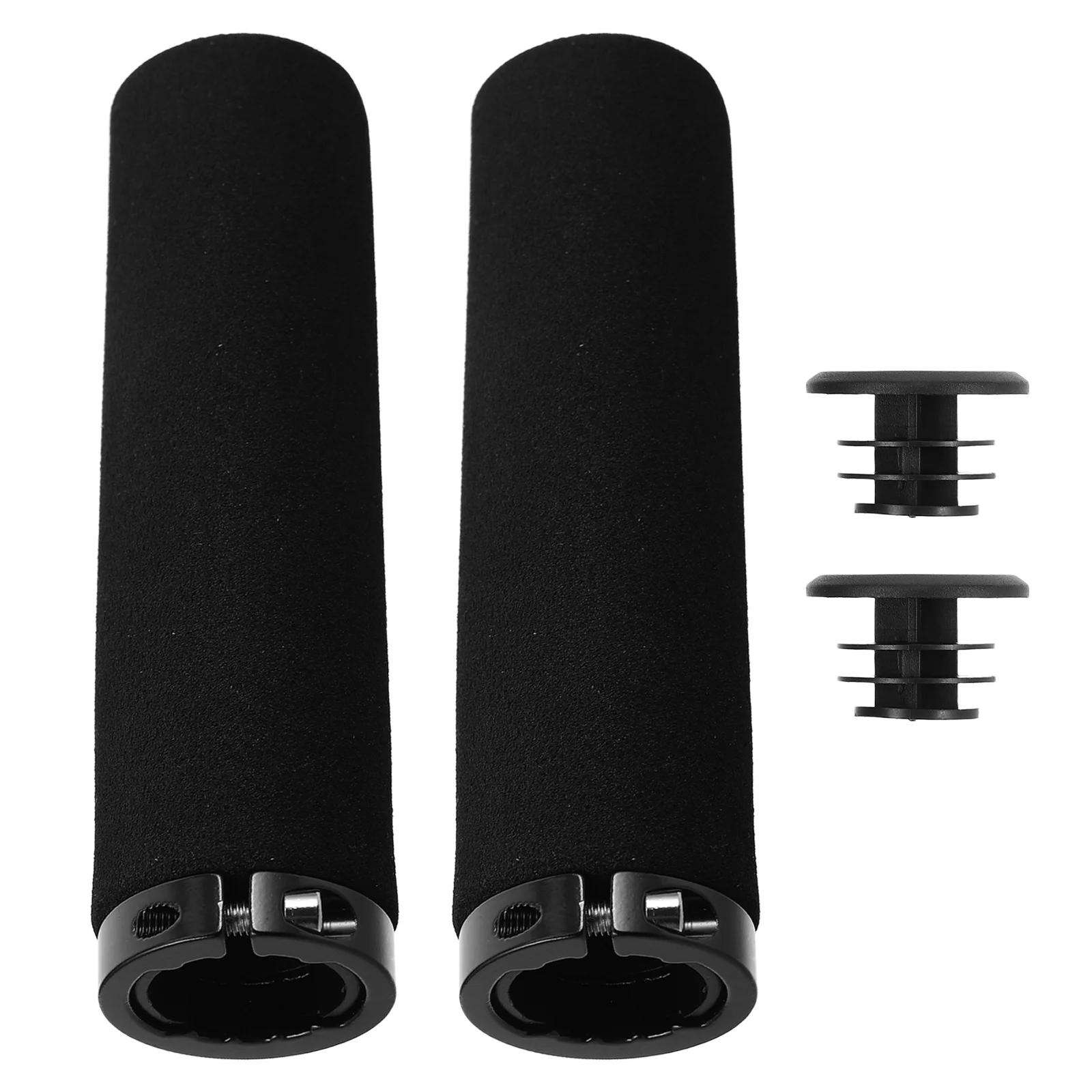 

2Pcs Mountain Bike Handlebar Sponge Grips Non-Slip Shock Absorbing Comfortable Ergonomic Covers for Fixed Gear Bicycle