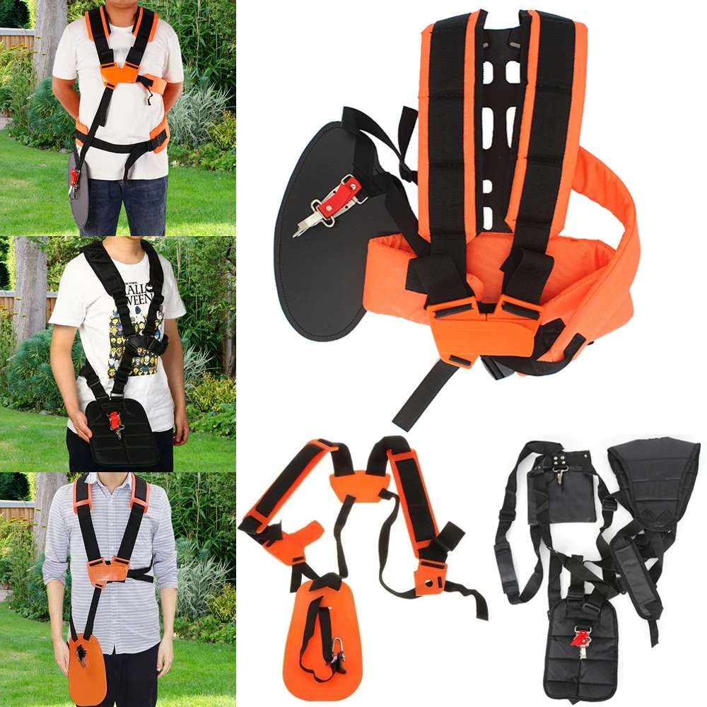 

Double Shoulder W Shape Harness Strap Comfortable Labor Saving Strimmer Padded Belt for Brush Cutter Trimmer Garden Pruner