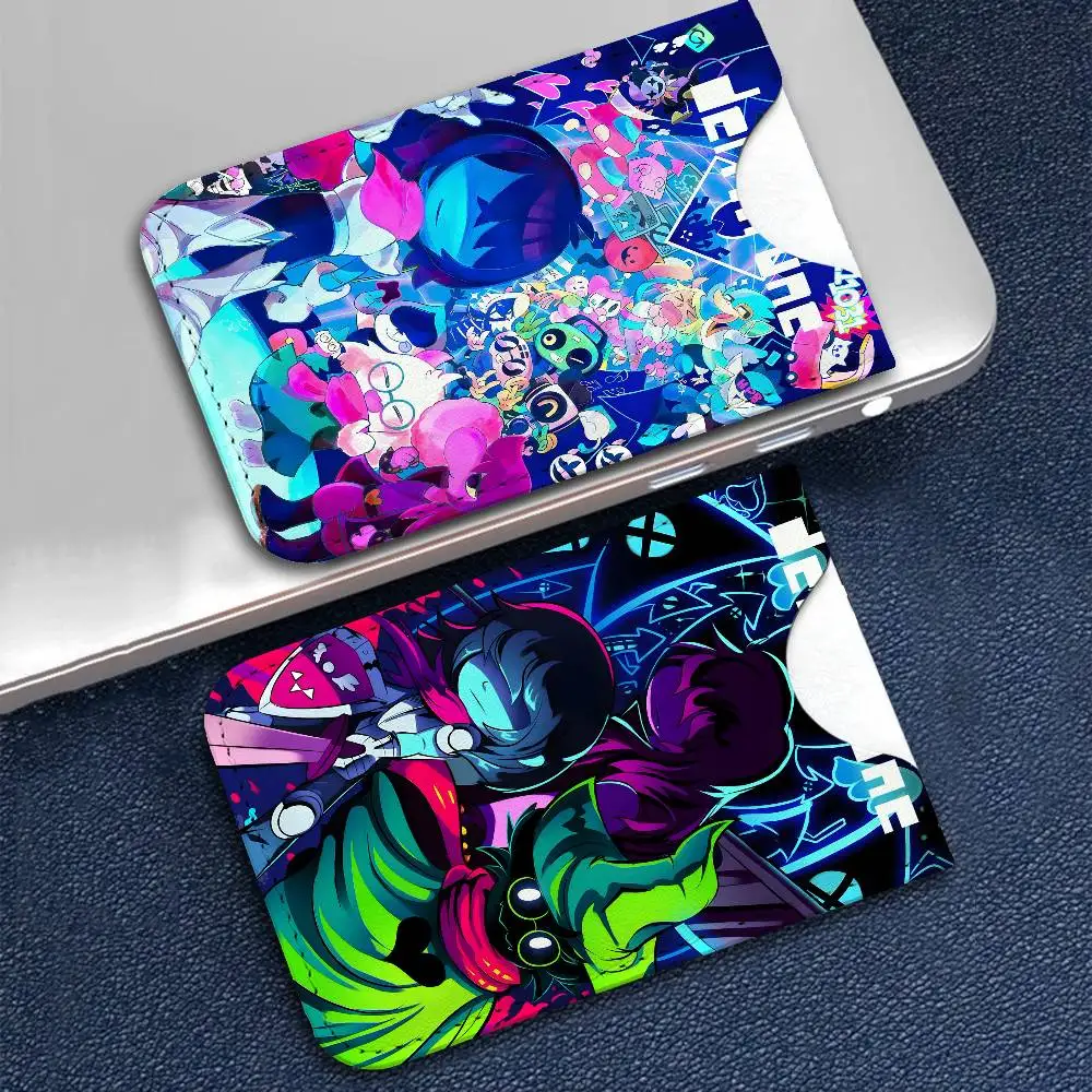 Game Deltarune Light Soft Leather Mini Card Holder, Ultra Slim Credit Card Wallet for Unisex Pocket Card Storage