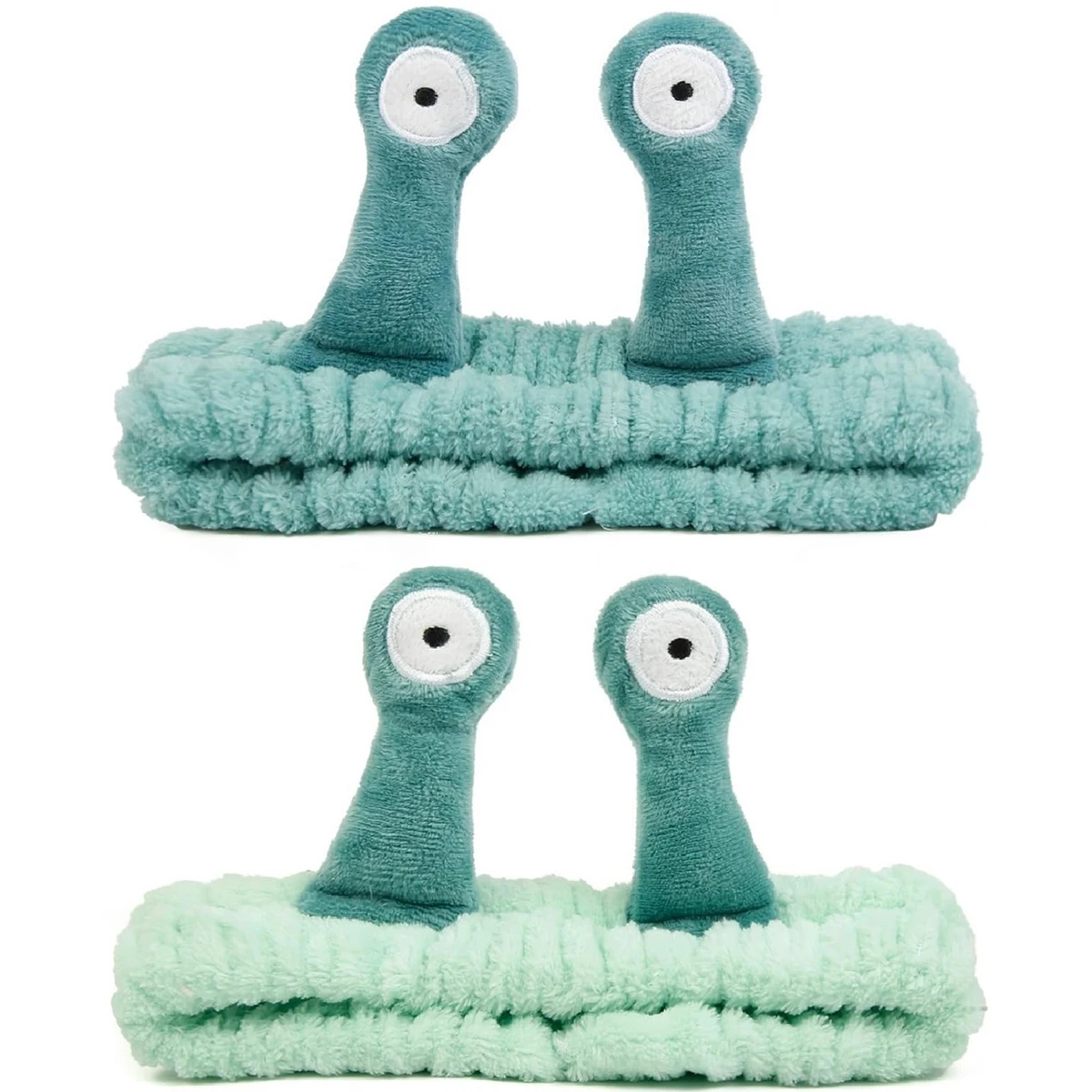 

Cute Cartoon Snail Headbands for Women Girls Xmas Gift- Coral Elastic Shower Spa Hairband for Washing Face, Skincare Headbands