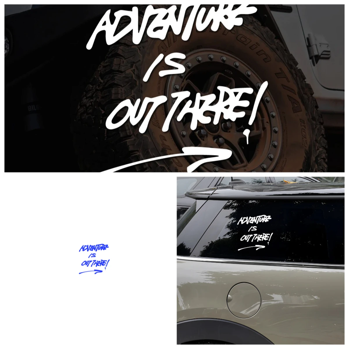 

Life is an adventure Snowboard Signature Waterproof Camping Off-road Window Sticker Car Sticker