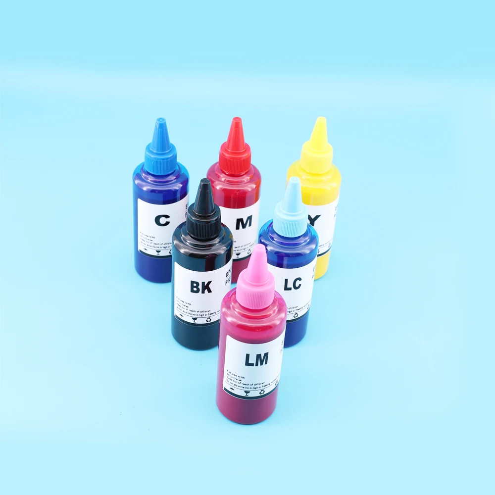 

6x 100 мл сублимационных чернил для Epson L800 L805 L1300 L1800 1390 1410 R270 R290 для термопереноса на футболки, кружки, маски