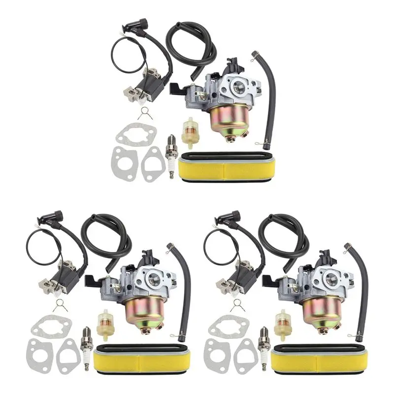 3X 16100-ZE6-W01 Carburetor Kit For Honda HR194 HR195 HR214 HRA214 HR215 HR216 HRA216 HRC216 GXV120 GXV140 GXV160-L94A